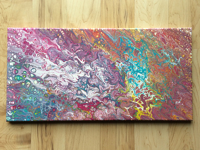 Candy acrylic fluid paint