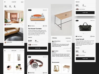 Bidding App app bid bidding light mobile mobileapp simple slider typography ui ux whitespace