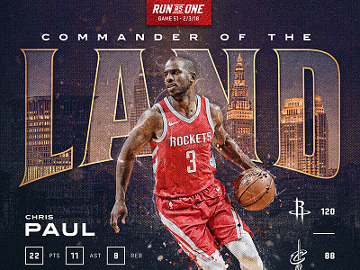 C O M M A N D E R basketball cleveland cp3 houston lebron nba rockets