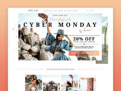 Nena & Co. Homepage Design bags ecommerce fashion guatemala ui ux visual design web website