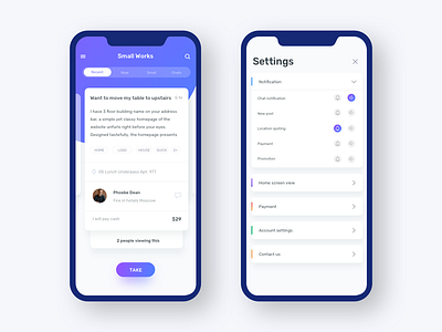Small works near your home app freelance hold house jobs payment simple small work