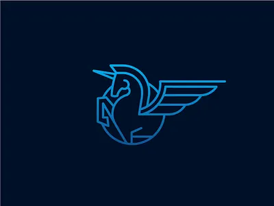 Unicorn Logo agency animation branding identity graphic design horse logo logos studio typography fashion