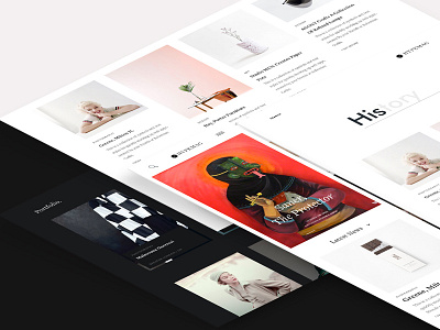 Hypemag art clean landing magazine minimalist page typography ui ux
