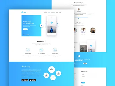 SaaS Tarde - App Landing Page app appcase best gradient landing minimal popular saas template theme