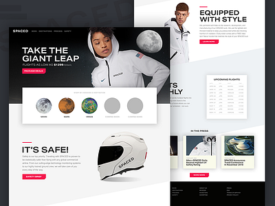 SPACEDchallenge design layout spacedchallenge ui web website