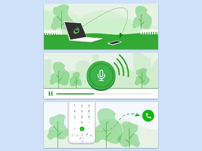 Email Banner Illustrations ad banner clean connect email grasshopper green illustrations logmein template