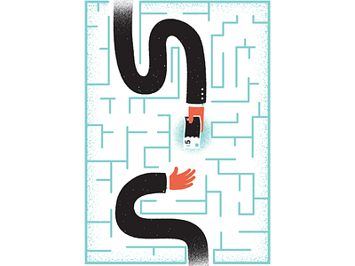 December Economia currency economia economy editorial editorial illustration illustration magazine magazine illustration maze taxes texture vector