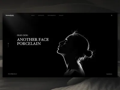 Complete Design of Natalia Ballet art ballet black dance dancer download photoshop site sketch ui web website