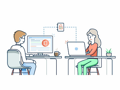 Author Inviting Builder author inviting builder builder creating character communication design document end user illustration invite marketing design technology user experience