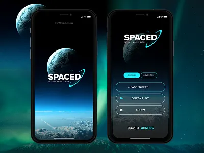 SPACEDchallenge + Daily UI #023 - Onboarding dailyui dannpetty darkui design space spacedchallenge ui ux