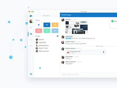 Cisco Spark - Team (Exploration) app cisco dashboard desktop product design redesign spark ui ux video conference