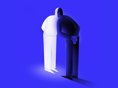 Curiosity blue character design illustration martynasauz