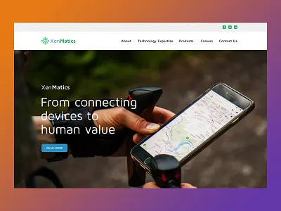 Xenmatics Corporate Website Design corporate web page design website