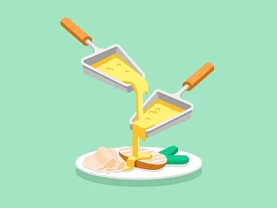 Google Play Music - Raclette Party design google illustration music vector