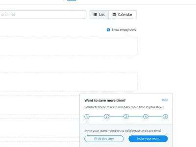 Tracker for Buffer buffer product tracker ui user interface web