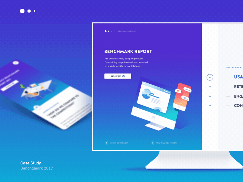 Analytics Benchmark Report analytics data visualization report saas stats