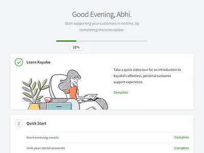 Welcome page landing onboarding product welcome