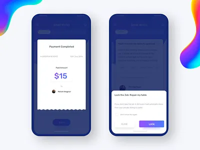 Pop - Payment confirmation, Make list bookmark confirmation create e commerce finance johnyvino list lock popup question ui ux