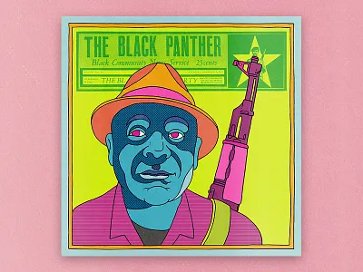 Emory Douglas, The Black Panther black history black panthers designer editorial editorial illustration emory douglas illustration
