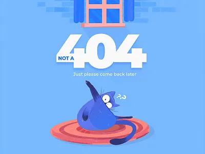 Coming soon page 404 cat coming illustration