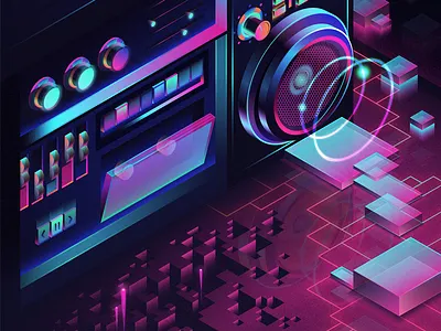 Neon-Genesis bright brightness colorful dissolved genesis illustration neon