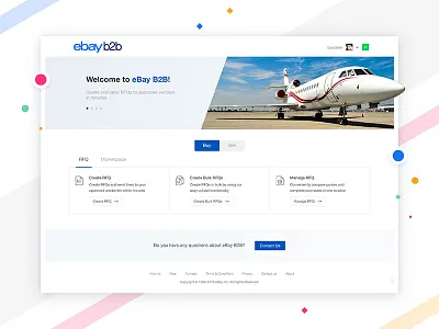 Landing Page aviation clean homepage landingpage neat tabs ui ux