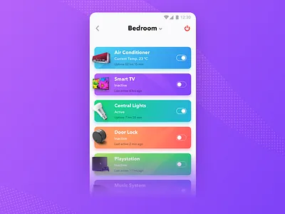 Daily UI - 007 Settings 007 100daysofui dailyui settings smart home