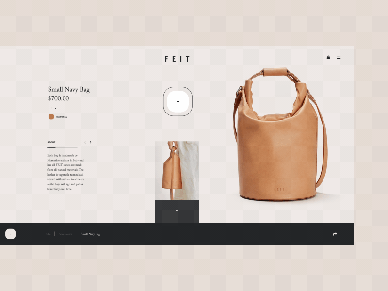 F E I T concept clean concept creative design ecommerce minimal photo ui ux web webdesig