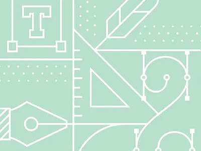 Line Art Mural #2 geometric illustration illustrator line art monoline mural