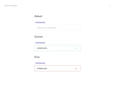 Input Design design library input styleguide
