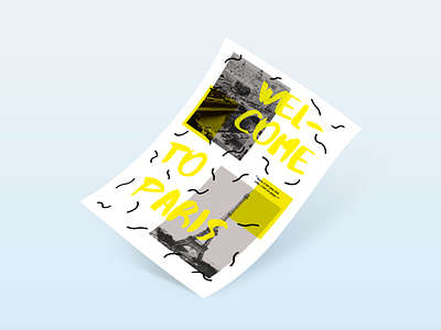 Welcome to Paris design editorial graphic paris poster posterdesign print welcome