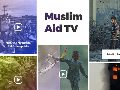 Video Gallery Shelf charity design gallery ui ui design video web web design