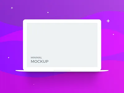 Macbook Minimal Mockup (freebie) apple flat free freebie macbook minimal mockup psd sketch ui