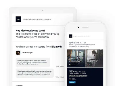 Oak Automated Emails automated css email html material design personalised responsive template ui ux