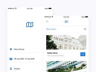 Hotel Booking app booking clean hotel ios minimal ui ux