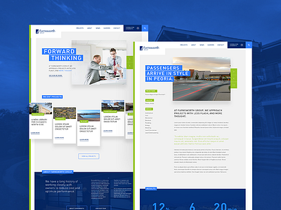 Farnsworth Initial Design Comps architecture building construction design engineering website