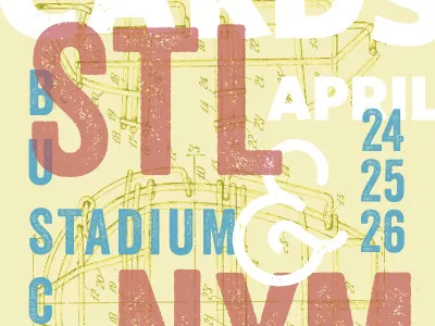 Cardinals Mets Poster April baseball cardinals mets new york st. louis