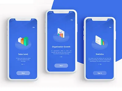 Data Analytics Application On Boarding Screens big data big data app data analytics app growth sales app statistics ui uix ux