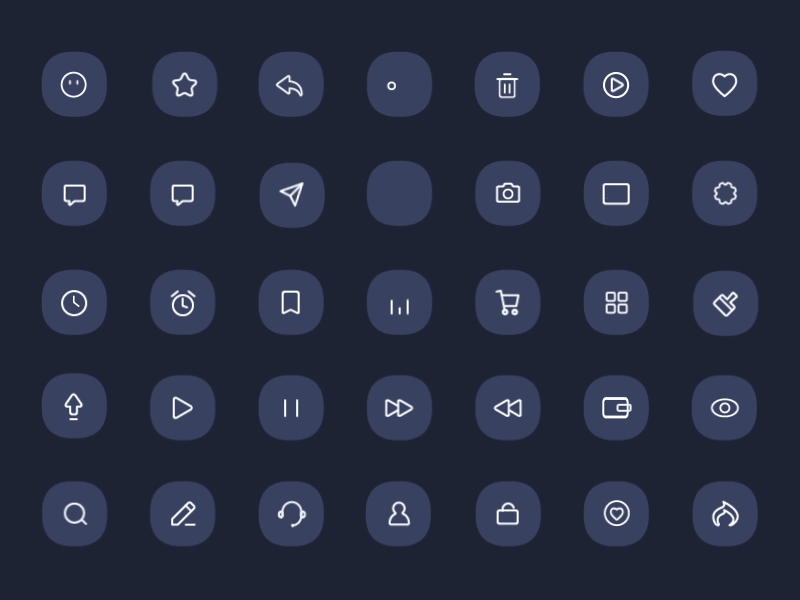 35 icon animated ae ai animated animation follow icon music player set share