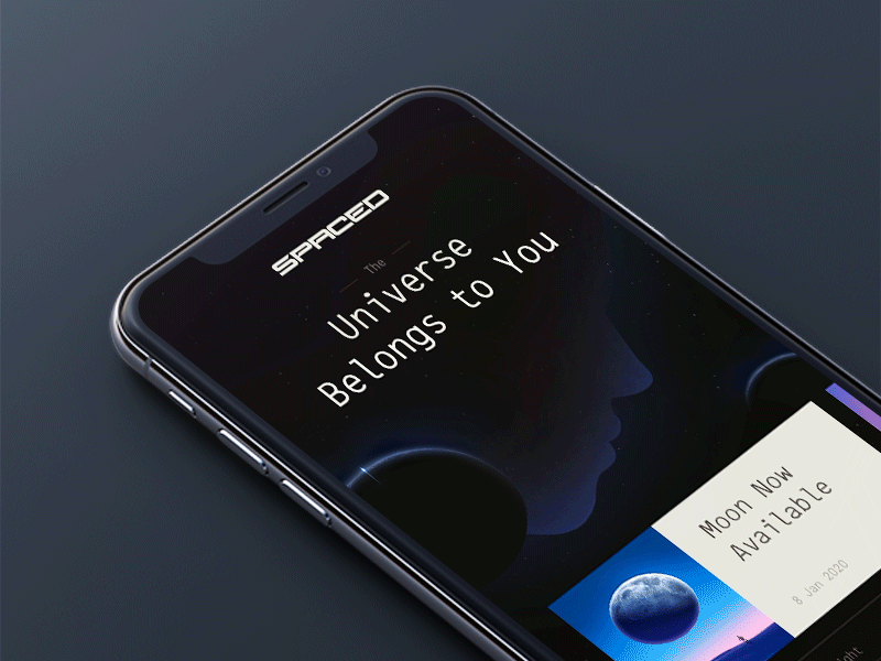 SPACEDChallenge :: iOS App app interaction ios mobile motion planets space spaced spacedchallenge ticket travel