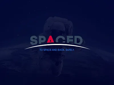 SPACED Homepage moon blue space spaced spacedchallenge travel ui ux
