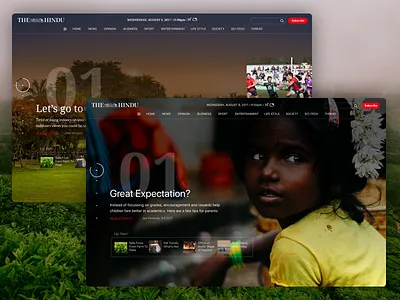 News Website hero hindu landing news web website