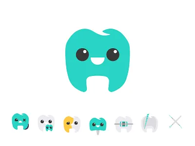 Happy tooth - Dentist Logo & Icon pack dental dentist icon illustration logo teeth tooth