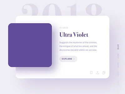 Pantone color card card clean color minimalist palette pantone simple slider typography ui ux web