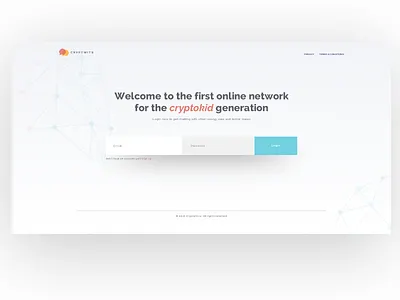 Cryptwits cryptocurrency login page