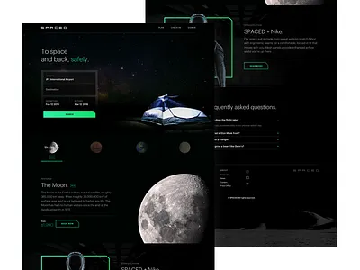 SPACED Web Design aliens challenge dark planets sci fi space spaced spacedchallenge universe web design