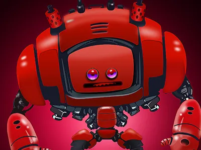 Robot drawings hand robot