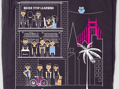 San Francisco - Tote Bag - 4 color design city san francisco skyline springboard