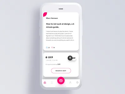 Shared working place app ar arkit clean discover food johnyvino map minimal mobile profile white