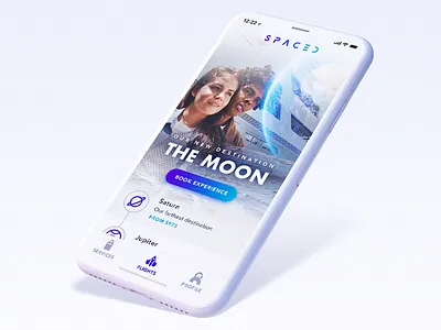 SPACED - App Concept challenge ios iphone iphone x spaced spacedchallenge ui ux